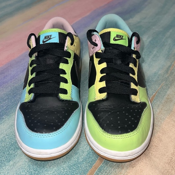 Nike Dunk Low Retro SE Free 99 Black Multi Candy size 4Y / women’s size 5.5 - Picture 4 of 9